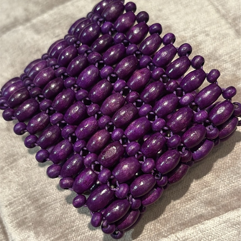 Paparazzi Purple Beaded Bracelet Elegant Design